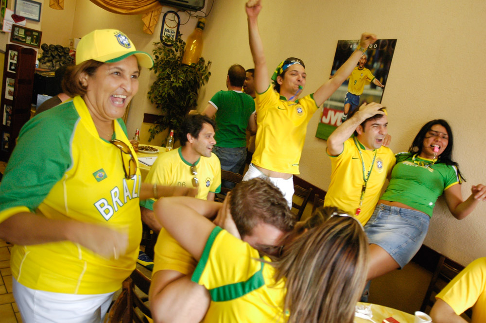 Brazil fans in Toronto World Cup 2006