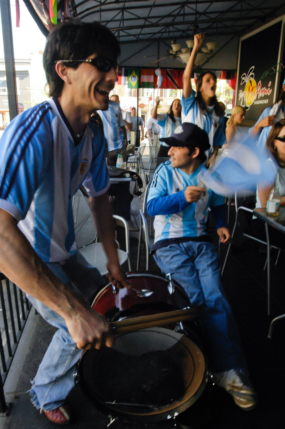 Argentina World Cup fans in Toronto